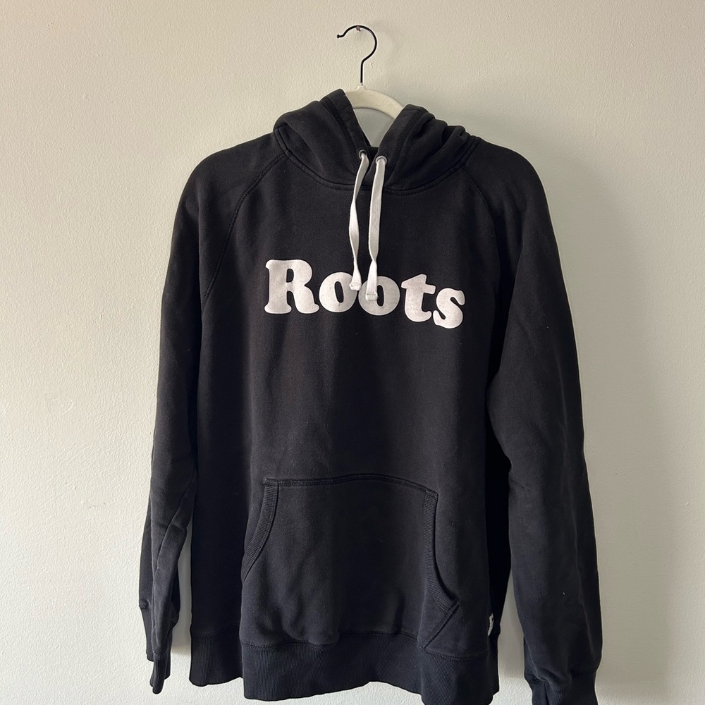 Roots Black and White Pullover Hoodie